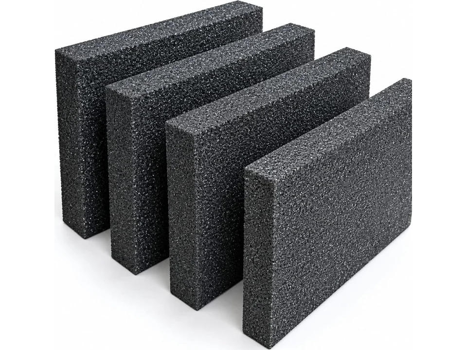 Bloc et coquille en verre cellulaire — Absorption d’eau nulle