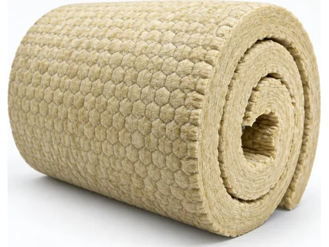 Rockwool LRB Roll — Wired mattress, mesh-faced