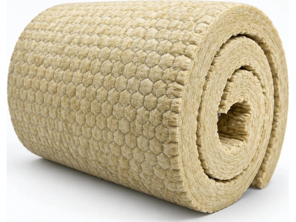 Rouleau de laine de roche LRB — Matelas grillagé